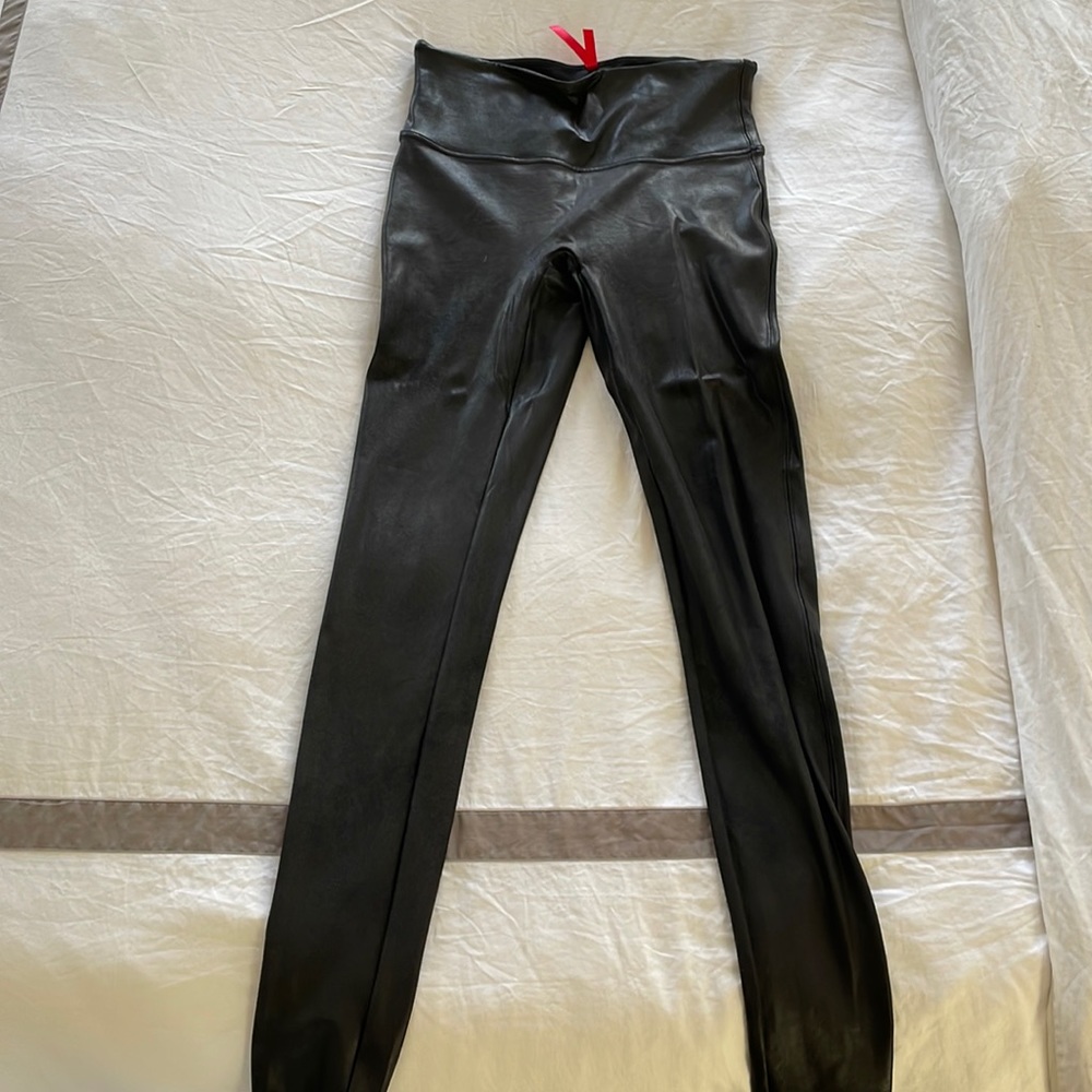 Spank Faux Leather Leggings